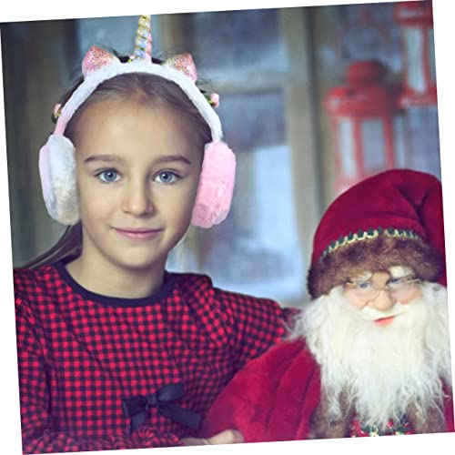 Lovely Unicorn Ear Warmer for Creative Gradient Color Earmuffs Soft and Warm Winter Ear Covers Boys for Outdoor Activities4