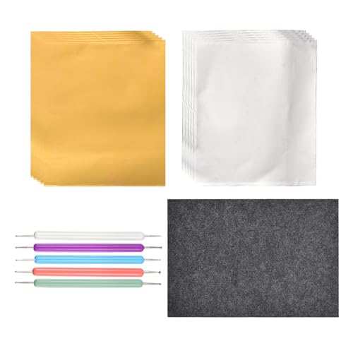Kit d'embossage à feuille d'aluminium réutilisable pour activités manuelles