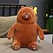 hokkk 28-78 cm Carino Tre Bambole Orso Nudo Giocattoli di Peluche in Piedi Morbido Cuscino Panda Decorazione della casa Letto per accompagnare i Giocattoli del Bambino Che Dorme 48 cm Seduto