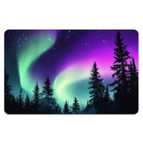 Peacoblue Lot de 4 Autocollants Pour Cartes Bancaires Paysage Aurore Skin Personnalisé Cover Protection Pour Cartes De Crédit Et Débit, Étanche Résistant...