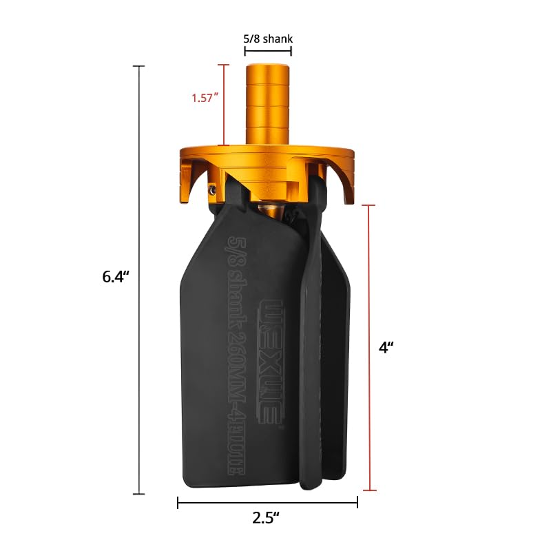 Image of CNC Machine Chip Removal Fan,Chip Cleaner For Aluminum, Copper,Steels, Wood Working High Power Removal Rate, 4 Flute,5 /8 inch Shank, Unfold Size 260mm 1pcs