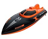 POCO DIVO Exceed-33 RC Racing Boat 20kmph Q2 Genius High Speed Yacht Capsize Recovery Outdoor Pool Lake Electric Watercraft 2.4Ghz Trigger Remote Controlled for Kids & Adults