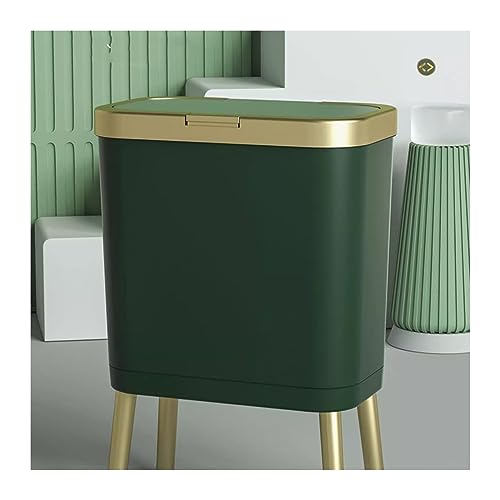Poubelle cuisine avec couvercle pop-up de grande capacité 15L pour salon et maison