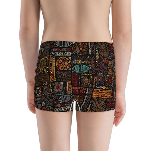 Boys' Cotton Boxer Brief Soft Underwear-Polynesian Turtles3
