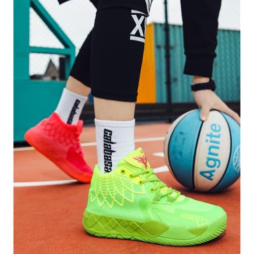 High-Top Basketball Shoes for Men Women Trendy Streetwear Sneakers with Shock Absorption Fashion Color Sport Shoes3