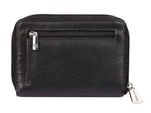 RFID Blocking Wanda Leather Medium Wallet (Black Multi)4