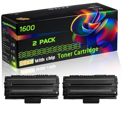 WZLAD 1600 Compatible for Dell Toner Cartridge with Chip 1600 1600n Printer, High Yield Value Pack Black Consumables Multi-Pack Remanufactured Compatible (2-Pack Black)