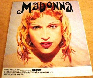 Madonna sticker transparent 12x12cm grand autocollant vinyle pc portable