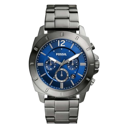 Fossil Reloj Analógico para Hombres de Cuarzo con Correa en Acero Inoxidable BQ2816