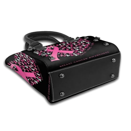 DWomen's Pu Leather Handbag Rivet Shoulder Bag Fashion Studded Top Handle Satchel Crossbody Tote Bag Punk Bag Purse4