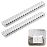 Bonschiene 30cm - Selbstklebende Bonleiste aus Aluminium für Gastronomie, Küche, Büro und Bars - Hochwertiger Bonhalter zur sicheren Befestigung von Bestellungen (30cm)