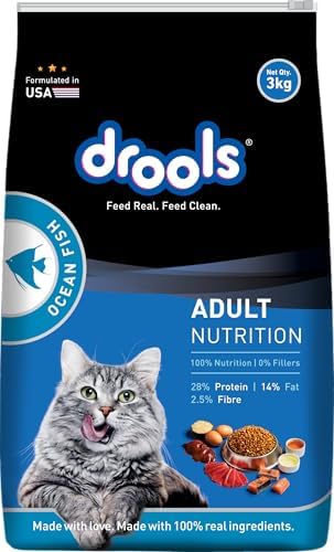 Drools Dry Cat Adult Food Ocean Fish 3kg
