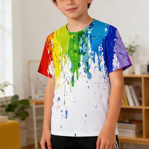 Image of LAIDIPAS Boys Girls 3D Graphic T-Shirt Short Sleeve Tops Tees 6-16 Years