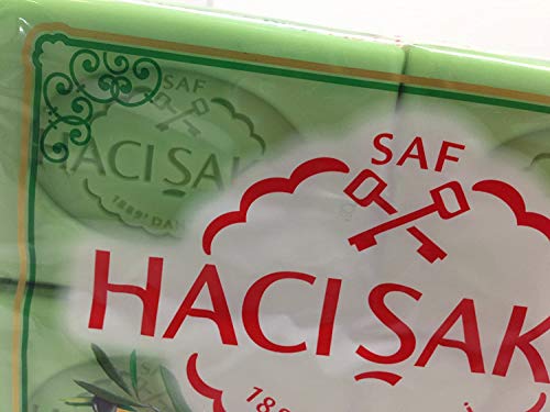 Haci Sakir Olive Oil with Honey Soap, 4 X 175 G, Turkish, Pure and Natural