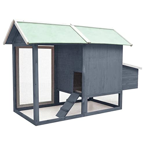 Chamber Hühnerstall Outdoor Bunny Großer Holzkaninchenstall Hühnerkäfig Mit Belüftungstür, Abnehmbarem Tablett & 2… – Bild 5