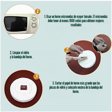 Miniatura 4 de Horno De Microondas Profesional Extra Grande Para Fundir Vidrio Y Joyas De Vidrio