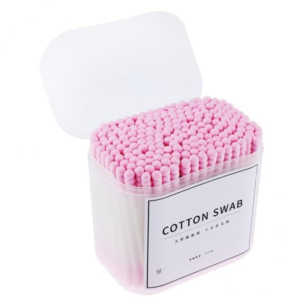 CALANDIS 4x200x Dual Head Cotton Buds Swab Tip Sticks Wooden Makeup Applicator Pink | Eyelash Tools | Makeup Tools & Accessories | Makeup-picture-11