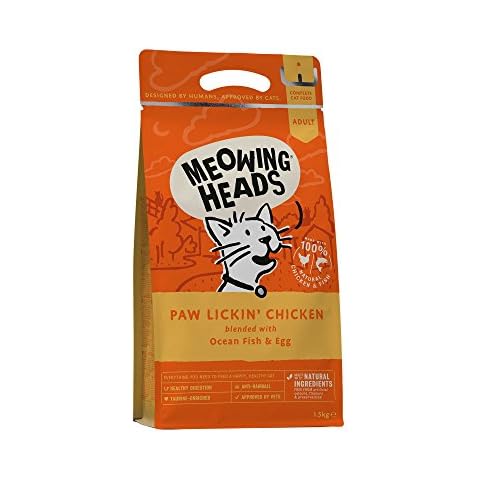 Meowing Heads Paw Lickin' Chicken Dry Cat Food Cover