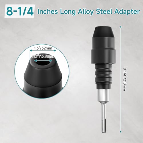 Adaptador SDS-Plus a SDS-Max que soluciona la incompatibilidad de brocas 7