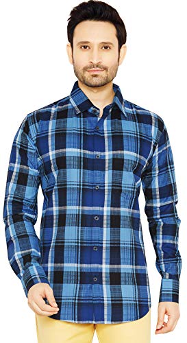 Image of Men's Regular Fit Full Sleeve Cotton Casual Shirt