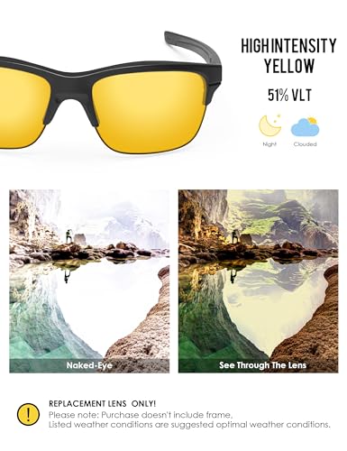 Image of BLAZERBUCK Anti-salt Polarized Replacement Lenses for Oakley Thinlink OO9316 Sunglass