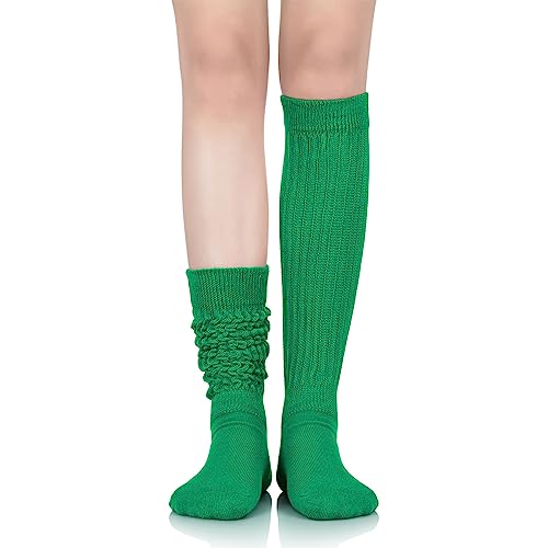 Zando Slouch Socks for Women - 80s 90s Knee High Scrunch Socks Soft Long Stacked Boot Sock Warm Winter Sock Daily Wear2