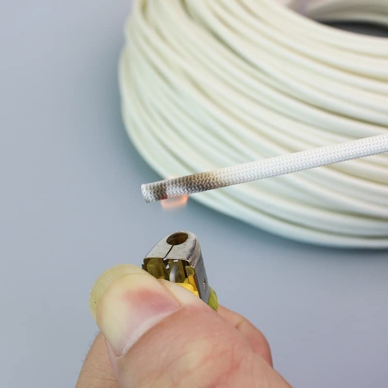 Guaina for cavi, guaina for cavi, guaina isolante in fibra chimica morbida intrecciata ad alta temperatura da 10 m, da 1 mm a 30 mm, tubo in fibra di vetro