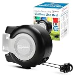 Retractable Washing Line with 30M Drying Space – Heavy Duty Twin Pull-Out Clothes Line for Indoor & Outdoor Use – Dual Clothes Line for Garden, Patio, Balcony, Bathroom & Utility Room