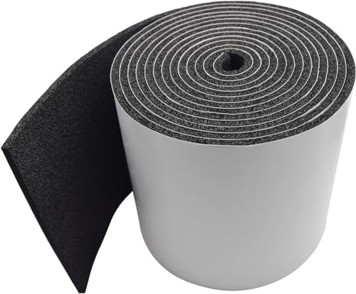Image of DOBTIM Pipe Insulation Foam Wrap Tape, Insulation Tape for Water Pipes, Pipe Wrap Insulation, Foam Pipe Insulation 13 Ft Long x 6 Inch Wide x 1 /5 Inch Thick