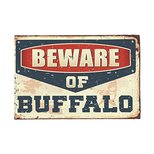 Man cave decorations drapeau Buffalo grand format pour masquer un mur nu - 5