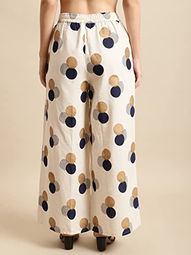 Image of Pistaa's Women's Regular Fit High Rise Palazzo