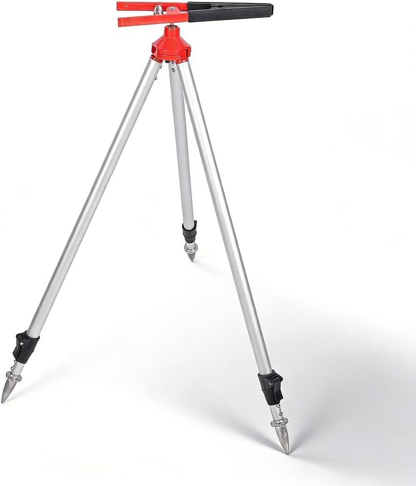 Surveying Prism Pole Tripod, Aluminum Alloy Retractable Centering Rod Clamp, 75-120cm Height - Lightweight Durable Build, Stable Thickened Design for Accurate Measurements