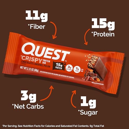 Quest Nutrition Chocolate Caramel Pecan, 12 Count