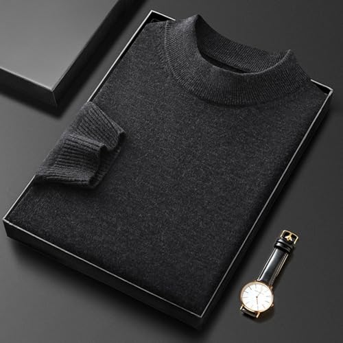 Men Sweaters Slimed Fitted Solid Color Casual Cable Knitted Jumper Pullover Cute Unisex Crewneck Retro Couple Tops4