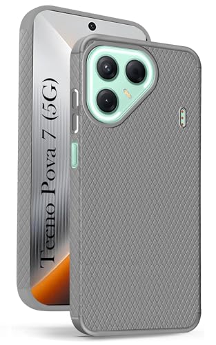 Image of Jkobi Back Cover Case for Tecno Pova 7 5G (Liquid Silicone | Side Grip | Camera Protection)