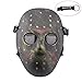 Produktbild haoYK Gesichtsmaske, Hockeymaske im Stile von Jason Vorheese, Schutzmaske als Kostüm für Halloween und Partys, bronze
