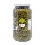Sanniti Spanish Capers Capotes in Vinegar and Salt Brine - 33.5 oz