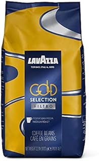 Lavazza Gold Selection Filtro Whole Bean Coffee Light Roast, Authentic Italian, Blended and roasted in Italy,Vanille and Chamomille flower aromatic notes, 2.2 LB (Pack of 1)