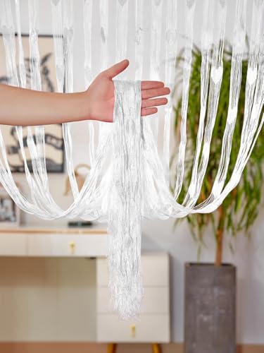 Whakano 1 Stück Fadenvorhang mit Herz,Fliegengitter Raumteiler,String Türvorhang Fensterdekoration,Dekorative Gardine,Wo...