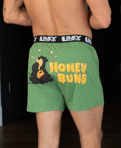 Lazy One Funny Animal Boxers, Novelty Boxer Shorts, Humorous Underwear, Gag Gifts for Men, Funny Bear Boxers3