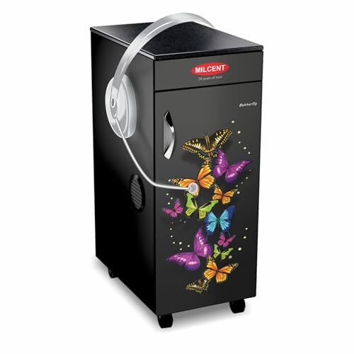 Image of Milcent Stylo Plus Talky Automatic Flour Mill | 1 HP ISI Motor | 6 Blade Stainless Steel Cutter | Fully Automatic Atta Chakki for Home | Multigrain Grinding | 5 Year Warranty (Butterfly Design)