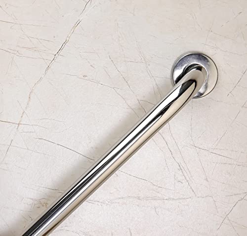 FORTUNE 24 Inch Stainless Steel Wall Mounted Grab Bar, Towel Bar, Bathtub Rails, Safety Hand Support Balance Handle Bars, Bathroom Accessories for Home, Hotel- Chrome Finish (24 Inch, Pack of 1)