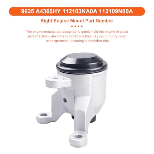 Engine Motor Mount Set & Trans Mount Compatible with Infiniti JX35 2013 & Infiniti QX60 2014-2020 & Nissan Murano 2015-2024 &Nissan Pathfinder 2013-2020 Replacement for A7394 A4365HY A7395 A7386 A4373 by TeukRiGa - Used condition - Image 5