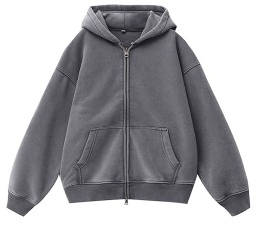 Mens Oversized Hoodies Zip Up Long Sleeve Teenage Hoodie Unisex Casual Sweatshirts for Womens Youth