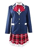 Chuunibyou demoKoiga Shitai! Takanashi School Uniform Dress Cosplay Costume (Female XXL) Blue