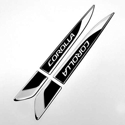 Par De Aplique Lateral Corolla 2015/2019 Emblema Resinado