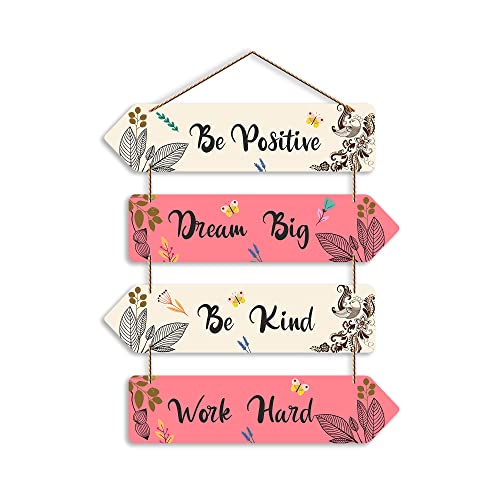 Artvibes Motivational Quotes Decorative Wall Art MDF Wall Hanger for Living Room |Artworks Wall Hangings (WH_4414N)(Multi 19)