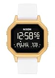 Armband: Silikon weiß Nixon Damen Digital Smart Watch Armbanduhr mit Silikon Armband A1211-508-00