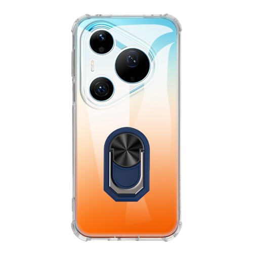 UOGNADGD �t���L�V�u���P�[�X + �����O�z���_�[ Huawei Pura 90 Pro Max 4G �Ƃ̌݊������� �ϏՌ��J�o�[���}�O�l�b�g�����J�X�^�C���X�^���h (�N���A+�u���[�����O)