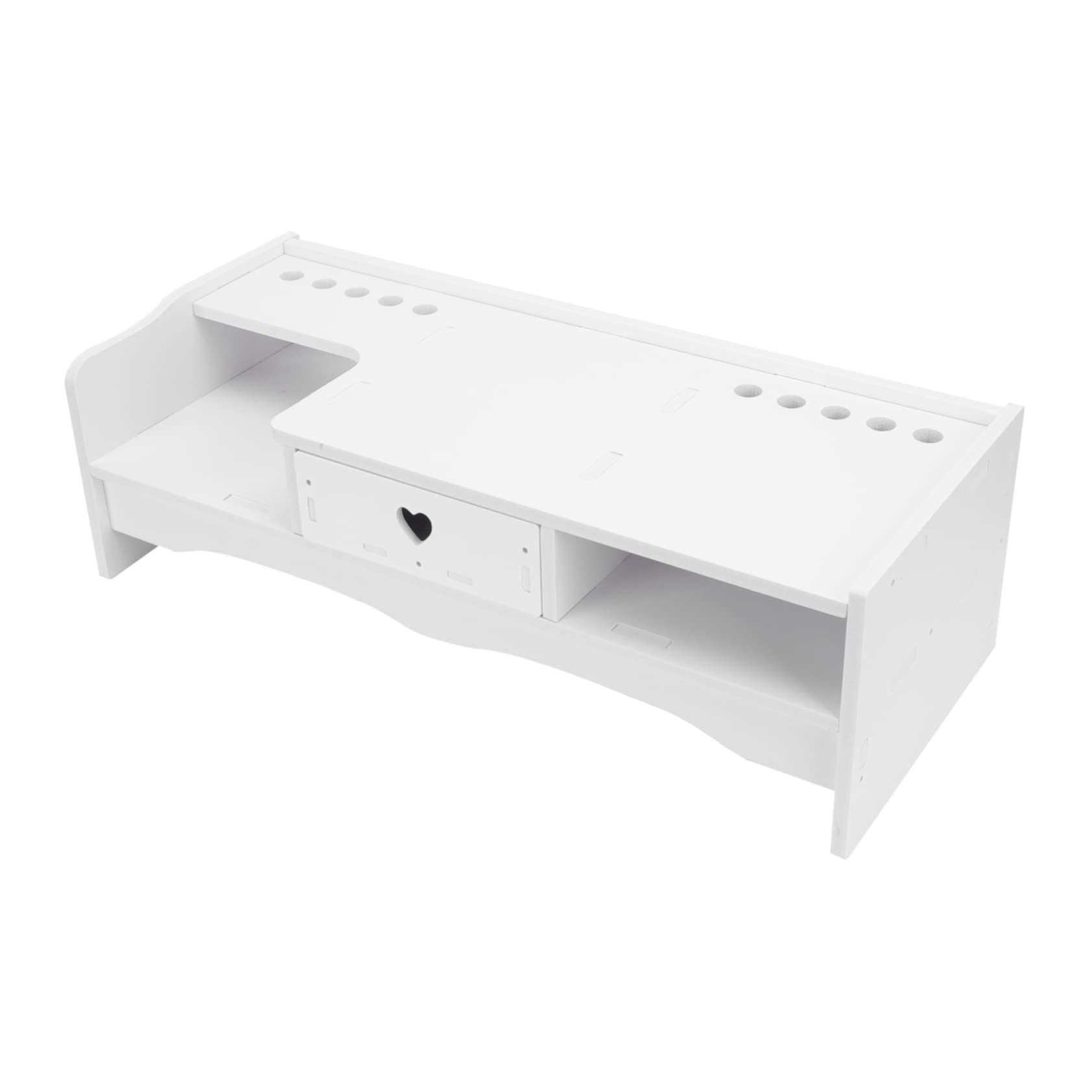 VILLCASE 1pc Elevated Storage Rack Monitor Stand Desk Organizer Computer Screen Riser Office Accessory